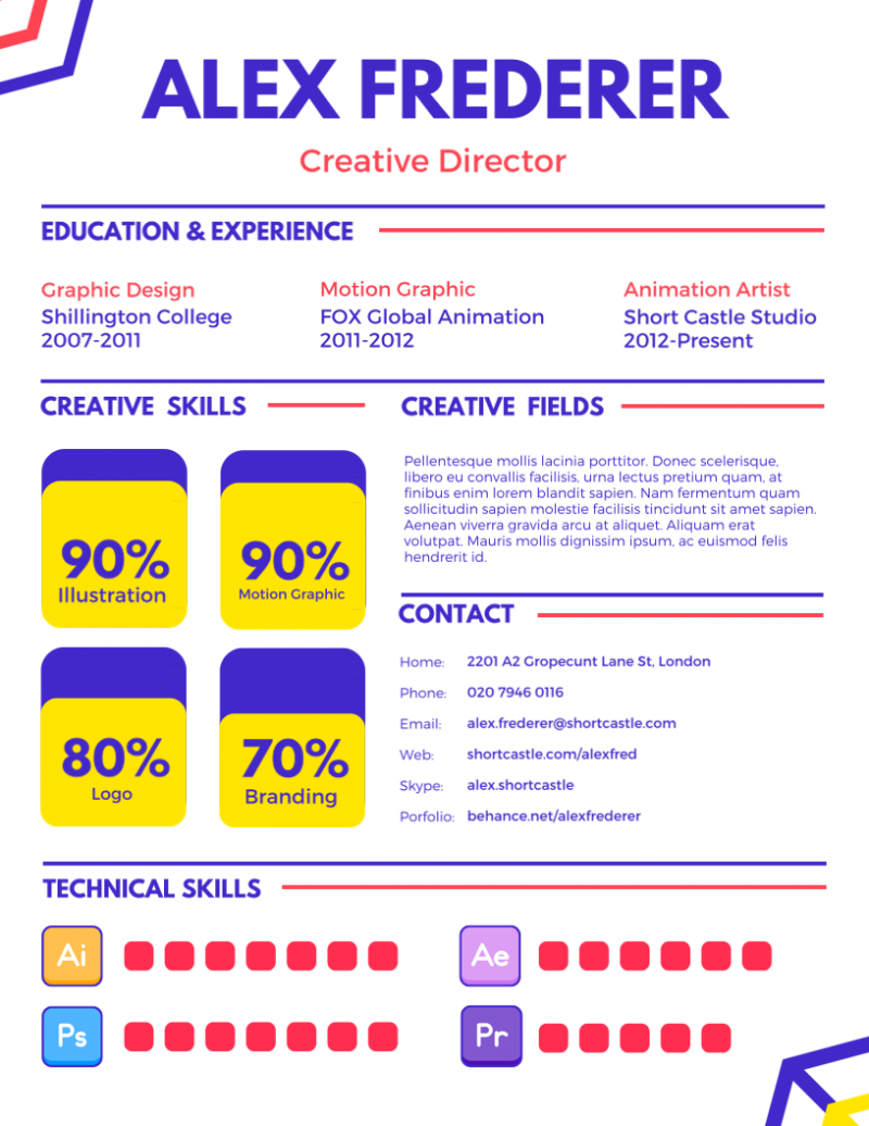 30 most impressive resume templates - DesignBold